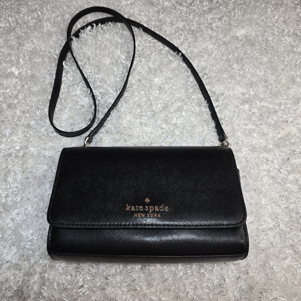 Kate Spade Black Leather Crossbody Bag